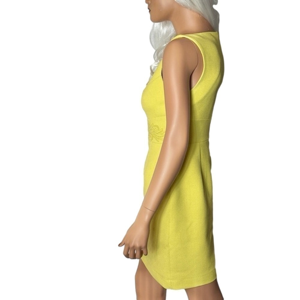 DARLING Abigail 60s Mod Yellow Textured Lace Coat & Dress Set Small/Medium vibe - Picture 12 of 16